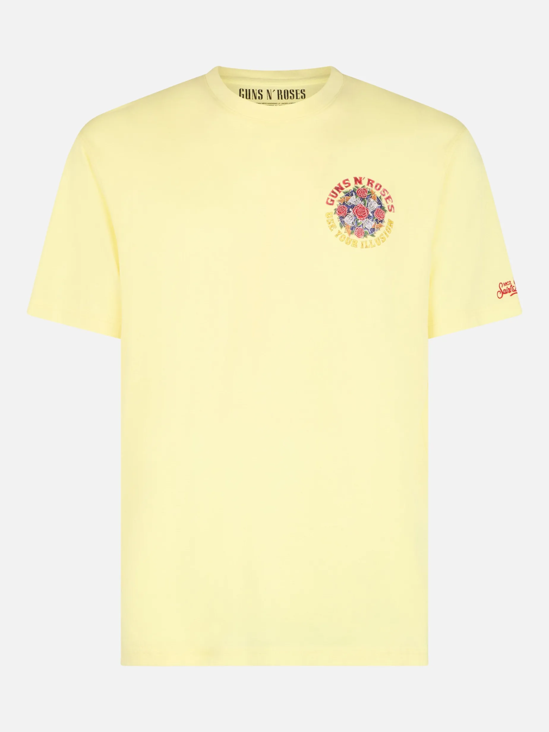 Herren-T-Shirt aus Baumwolle mit platziertem Guns n' Roses-Aufdruck auf Vorder- und Rückseite | GUNS N' ROSES SONDEREDITION