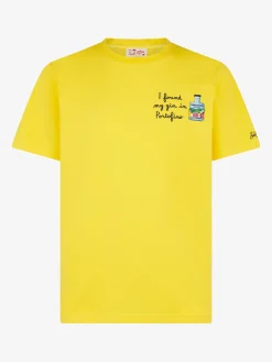 Herren-T-Shirt aus Baumwolle mit der Stickerei „ I found my gin in Portofino“ | PORTOFINO DRY GIN SONDEREDITION
