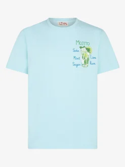 Herren-T-Shirt aus Baumwolle mit Mojito-Stickerei