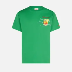 Herren-T-Shirt aus Baumwolle mit Sbagliato-Stickerei