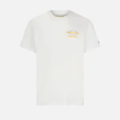 Herren-T-Shirt aus Baumwolle mit Magnum Marine Saint Barth-Aufdruck