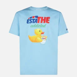 Herren-T-Shirt aus Baumwolle mit Enten-Estathé-Aufdruck | ESTATHE' SONDERAUSGABE
