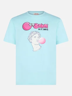 Herren-T-Shirt aus Baumwolle mit Aufdruck „Big Babol“-Statue | GROSSE BABOL® SONDEREDITION
