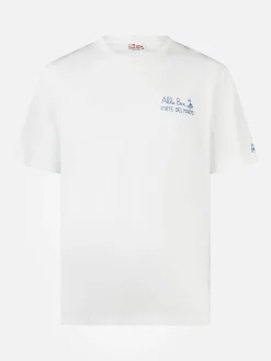 Herren-T-Shirt aus Baumwolljersey im klassischen Schnitt Portofino mit Vado a Forte-Aufdruck | ALLE BOE SPECIAL EDITION