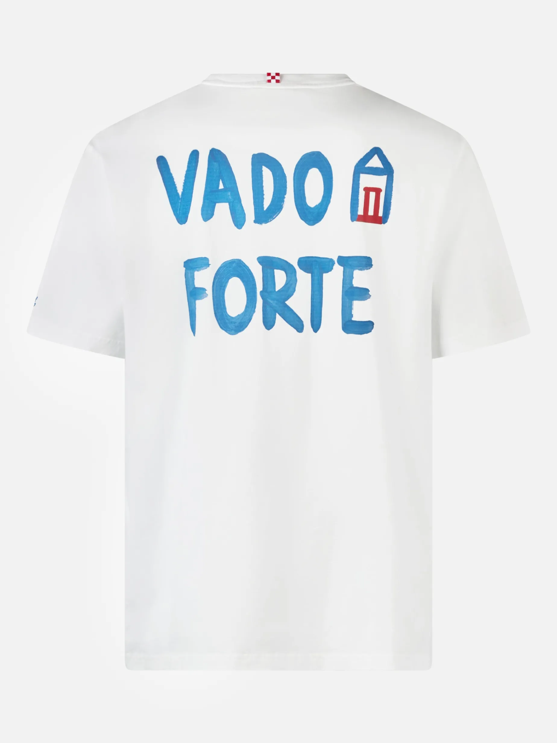 Herren-T-Shirt aus Baumwolljersey im klassischen Schnitt Portofino mit Vado a Forte-Aufdruck | ALLE BOE SPECIAL EDITION