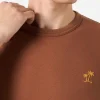 Herren-T-Shirt aus brauner Baumwolle