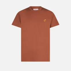 Herren-T-Shirt aus brauner Baumwolle