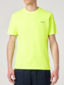 Herren-T-Shirt aus gelber Baumwolle