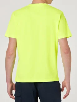 Herren-T-Shirt aus gelber Baumwolle