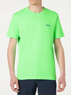 Herren-T-Shirt aus grüner Baumwolle