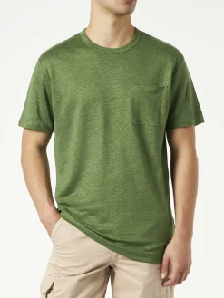 Herren-T-Shirt aus Leinenjersey