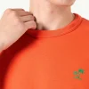 Herren-T-Shirt aus orangefarbener Baumwolle