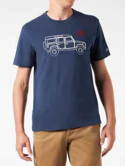 Herren-T-Shirt aus schwerer Baumwolle mit „Latin Rover“-Stickerei