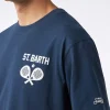 Herren-T-Shirt aus schwerer Baumwolle mit Padel-Aufdruck