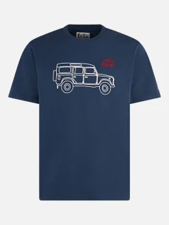 Herren-T-Shirt aus schwerer Baumwolle mit „Latin Rover“-Stickerei