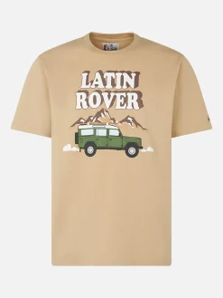 Herren-T-Shirt aus schwerer Baumwolle mit Latin Rover-Aufdruck