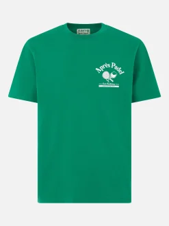 Herren-T-Shirt aus schwerer Baumwolle mit Padel-Aufdruck