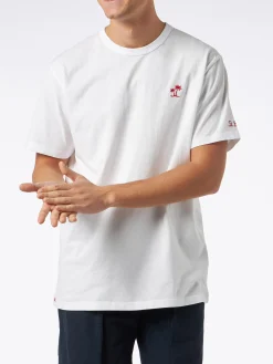 Herren-T-Shirt aus weißer Baumwolle