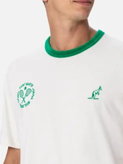 Herren-T-Shirt aus weißer Baumwolle „Dover“ mit Australian Stickerei | AUSTRALIAN BRAND SPECIAL EDITION