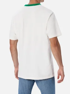 Herren-T-Shirt aus weißer Baumwolle „Dover“ mit Australian Stickerei | AUSTRALIAN BRAND SPECIAL EDITION