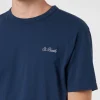 Herren-T-Shirt Dover aus blauem Baumwolljersey mit St. Barth-Stickerei