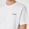 Herren-T-Shirt Dover aus weißem Baumwolljersey mit St. Barth-Stickerei
