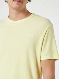 Herren-T-Shirt Gary aus gelbem Frottee mit St. Barth-Stickerei