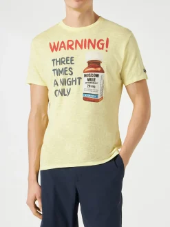 Herren-T-Shirt mit Aufdruck „Moscow Pills“.