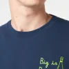Herren-T-Shirt mit Big is Better-Stickerei vorne