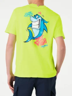 Herren-T-Shirt mit Hai-Print | CRYPTO PUPPETS® SONDERAUSGABE