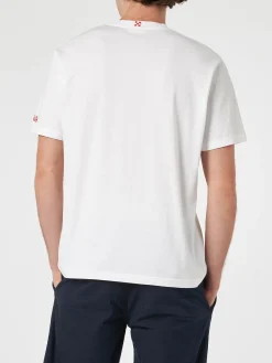Herren-T-Shirt mit platziertem Vespa-Aufdruck und Stickerei | VESPA-SONDEREDITION