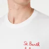 Herren-T-Shirt mit St.-Barth-Habituè-Stickerei