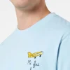 Herren-T-Shirt „Portofino“ aus Baumwolljersey in klassischer Passform mit „Mi fai volare“-Stickerei
