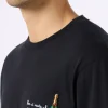Herren-T-Shirt „Portofino“ aus Baumwolljersey in klassischer Passform mit „Non ci resta che sbocciare“-Stickerei