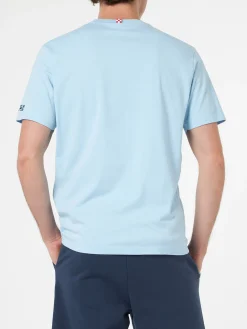 Herren-T-Shirt „Portofino“ aus Baumwolljersey in klassischer Passform mit „Mi fai volare“-Stickerei