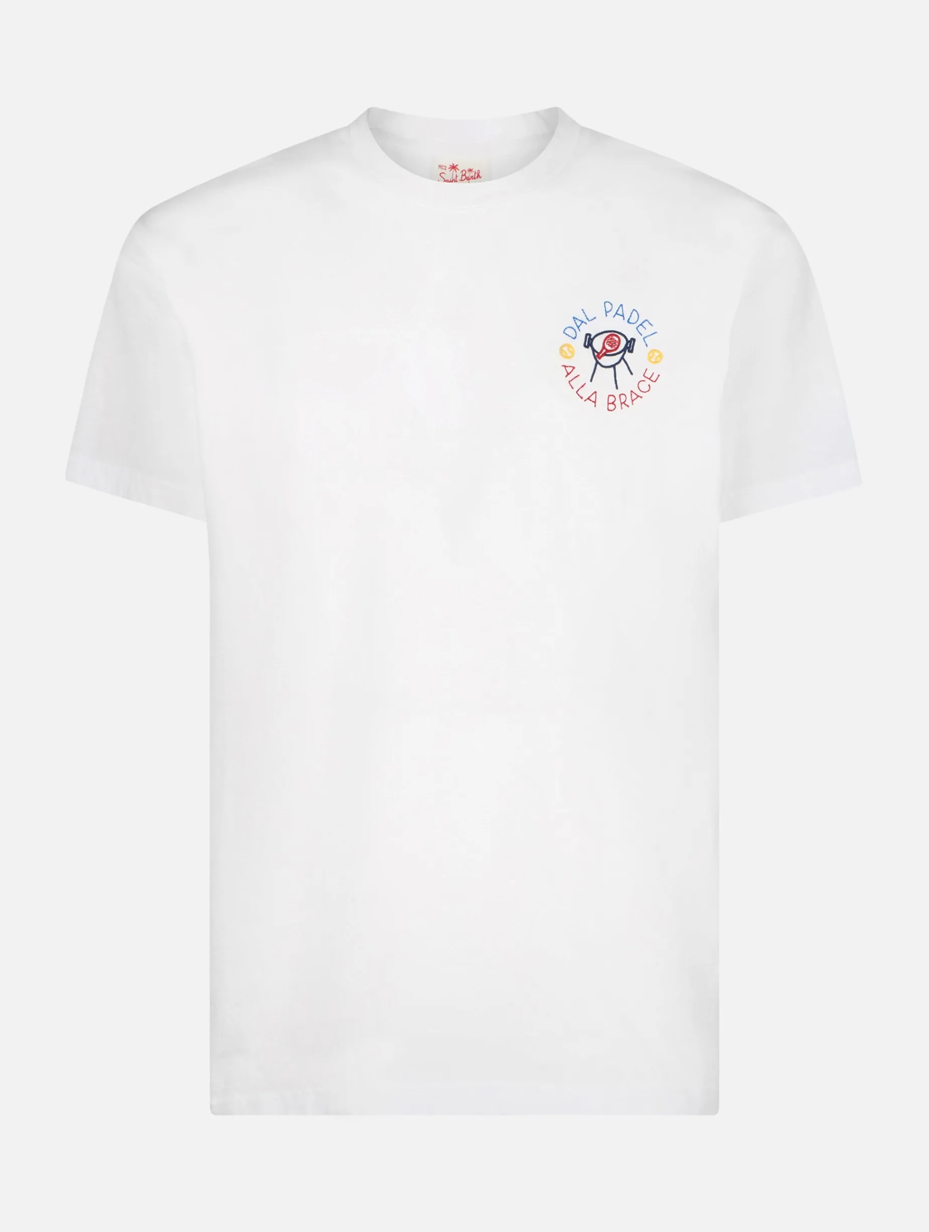 Herren-T-Shirt Portofino aus Baumwolljersey in klassischer Passform mit Dal Padel alla-Klammerstickerei | INSULTI LUMINOSI SONDEREDITION