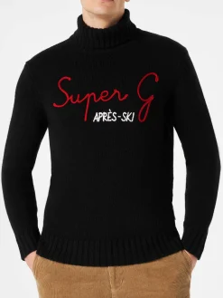 Hochgeschlossener Herrenpullover mit Super-G-Stickerei | SUPER G SONDEREDITION