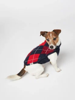 Hundepullover mit Argyle-Print