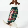 Hundepullover mit Tartan-Print