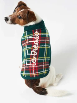 Hundepullover mit Tartan-Print