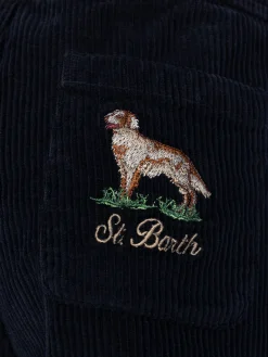 Jungen Cordhose Kilkenny mit Country Dog Stickerei