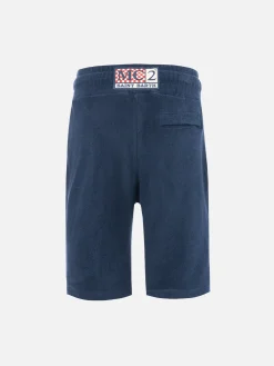Jungen marineblaue Frottee-Bermudashorts Randle Jr