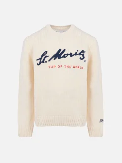 Jungen Pullover Bombardino mit Stickerei | ST. MORITZ TOP OF THE WORLD SPECIAL EDITION