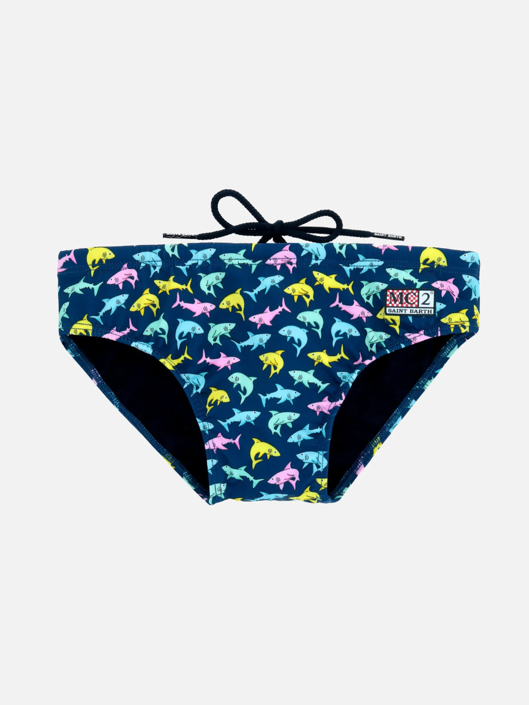 Jungen-Badehose Billy mit Hai-Aufdruck