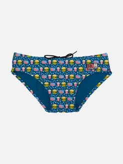 Jungen-Badehose mit Hamburger-Aufdruck