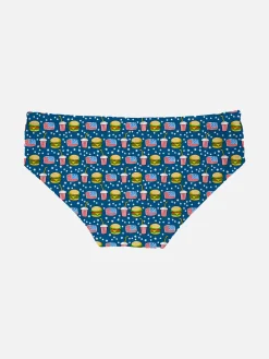 Jungen-Badehose mit Hamburger-Aufdruck