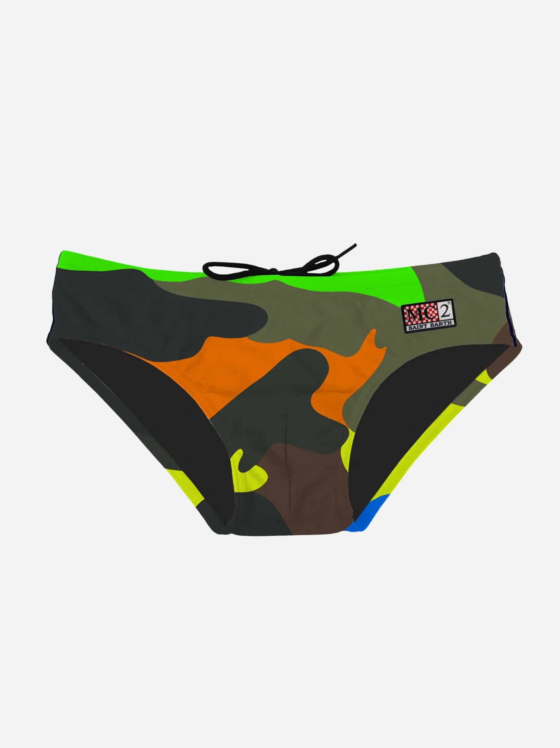 Jungen-Badehose mit mehrfarbigem Tarnmuster