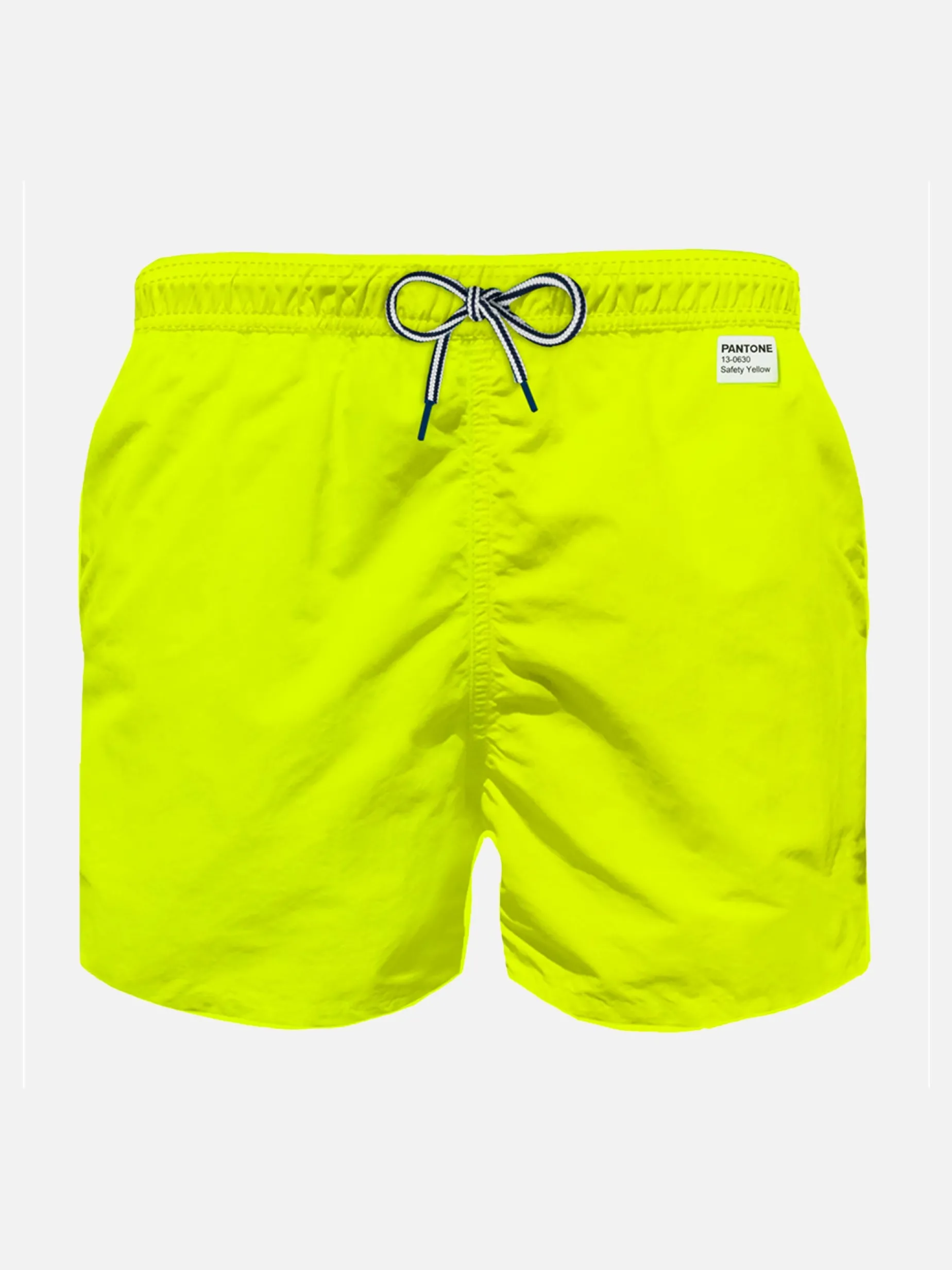 Jungen-Badeshorts aus hellem, fluogelbem Stoff | Pantone® Sonderausgabe