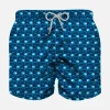 Jungen-Badeshorts aus leichtem Stoff mit Quallen-Print