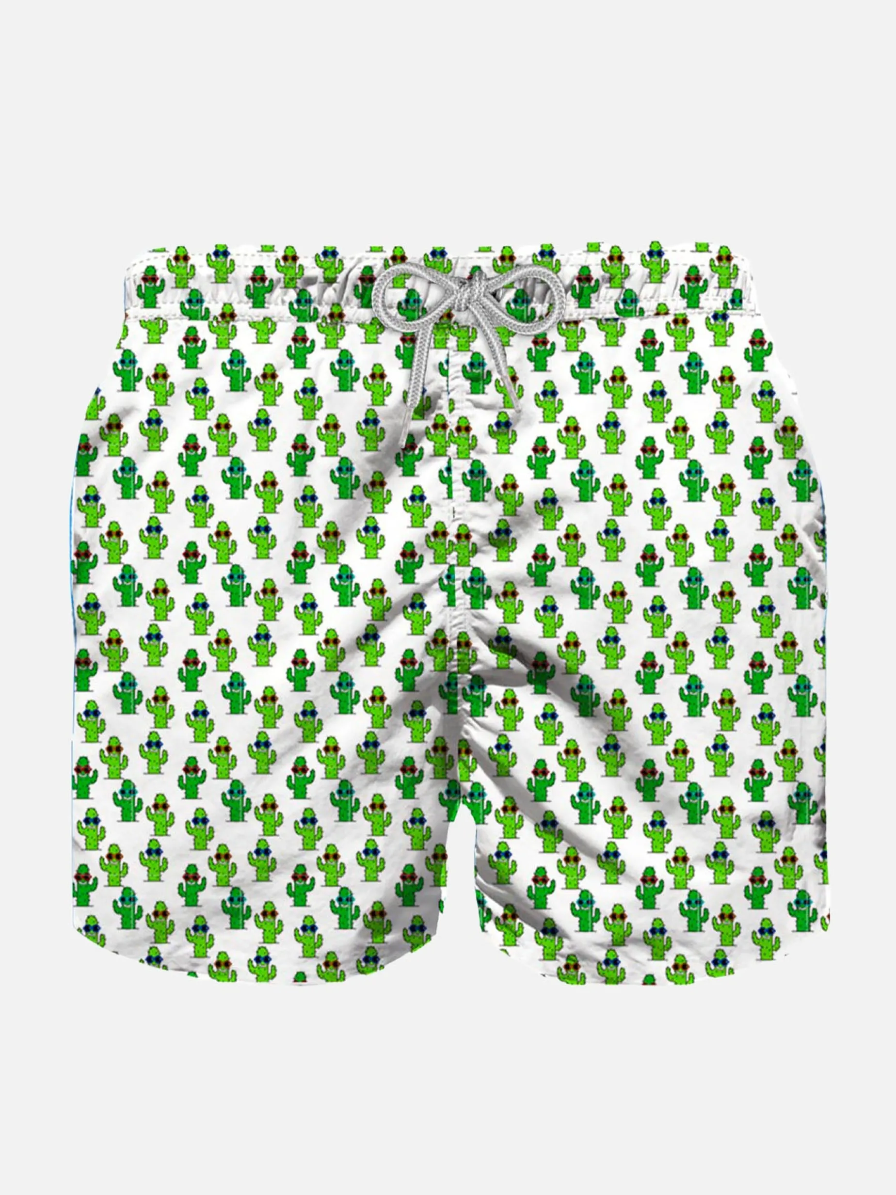 Jungen-Badeshorts aus leichtem Stoff mit Kaktus-Print